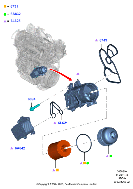 Suzuki 1703252 - Eļļas radiators, Motoreļļa autospares.lv