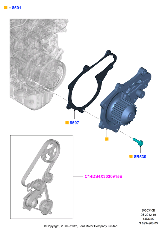 MAZDA 1366614 - Ūdenssūknis www.autospares.lv