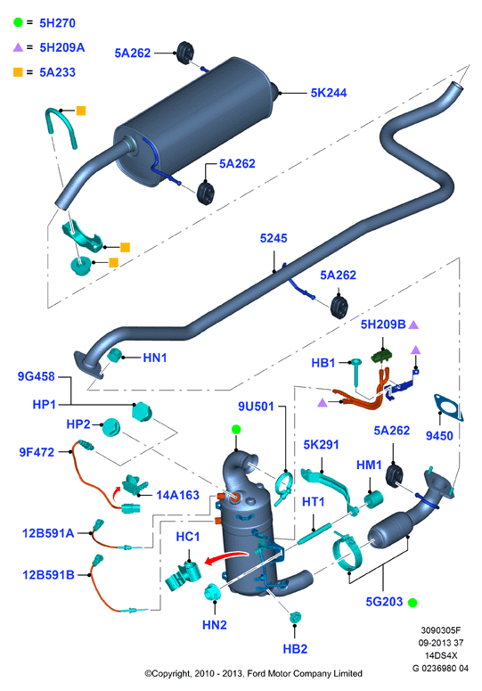 FORD 1697560 - Лямбда-зонд, датчик кислорода www.autospares.lv