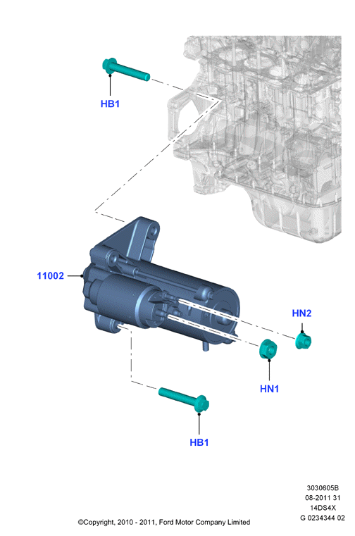 FORD 1 734 633 - Starteris www.autospares.lv