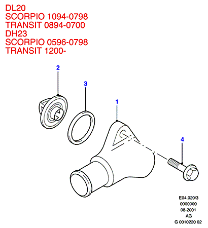 FORD 6 201 247 - Термостат охлаждающей жидкости / корпус www.autospares.lv