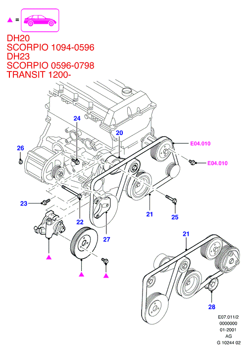 FORD 1011696 - V-Ribbed Belt www.autospares.lv