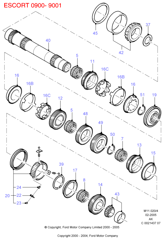 FORD 1050799 - Gear Set - Matched www.autospares.lv