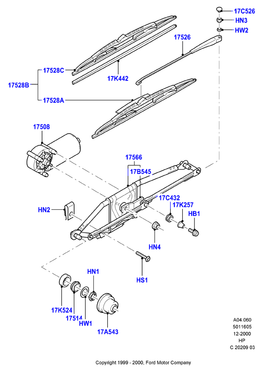 FORD 1714323 - Stikla tīrītāja slotiņa autospares.lv