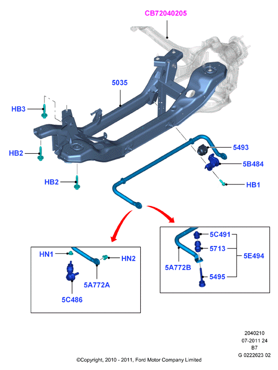 FORD 1851845 - Rod / Strut, stabiliser www.autospares.lv