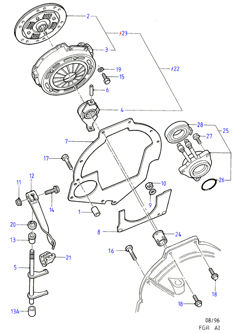 FORD 1 113 745 - Clutch Kit www.autospares.lv