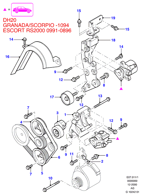 FORD 1033499 - V-Ribbed Belt www.autospares.lv