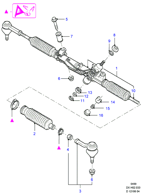 FORD 4045250 - Комплект пыльника, рулевое управление www.autospares.lv