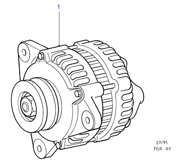 MAHLE 1122238 - Alternator Assy, 70 AMP www.autospares.lv