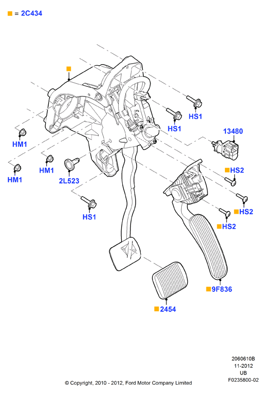 FORD USA 8T4Z 13480-A - Bremžu signāla slēdzis autospares.lv