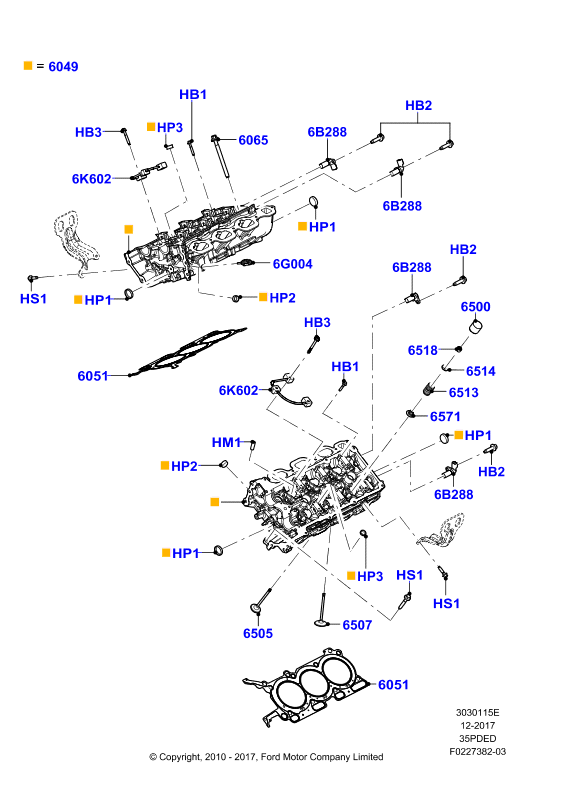 FORD AT4Z 6051-E - Blīvgredzens, Iesmidzināšanas sprausla www.autospares.lv