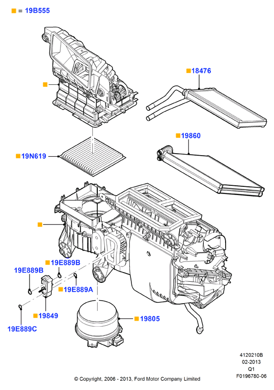 FORD 7T4Z 19N619-B - Filtrs, Salona telpas gaiss www.autospares.lv