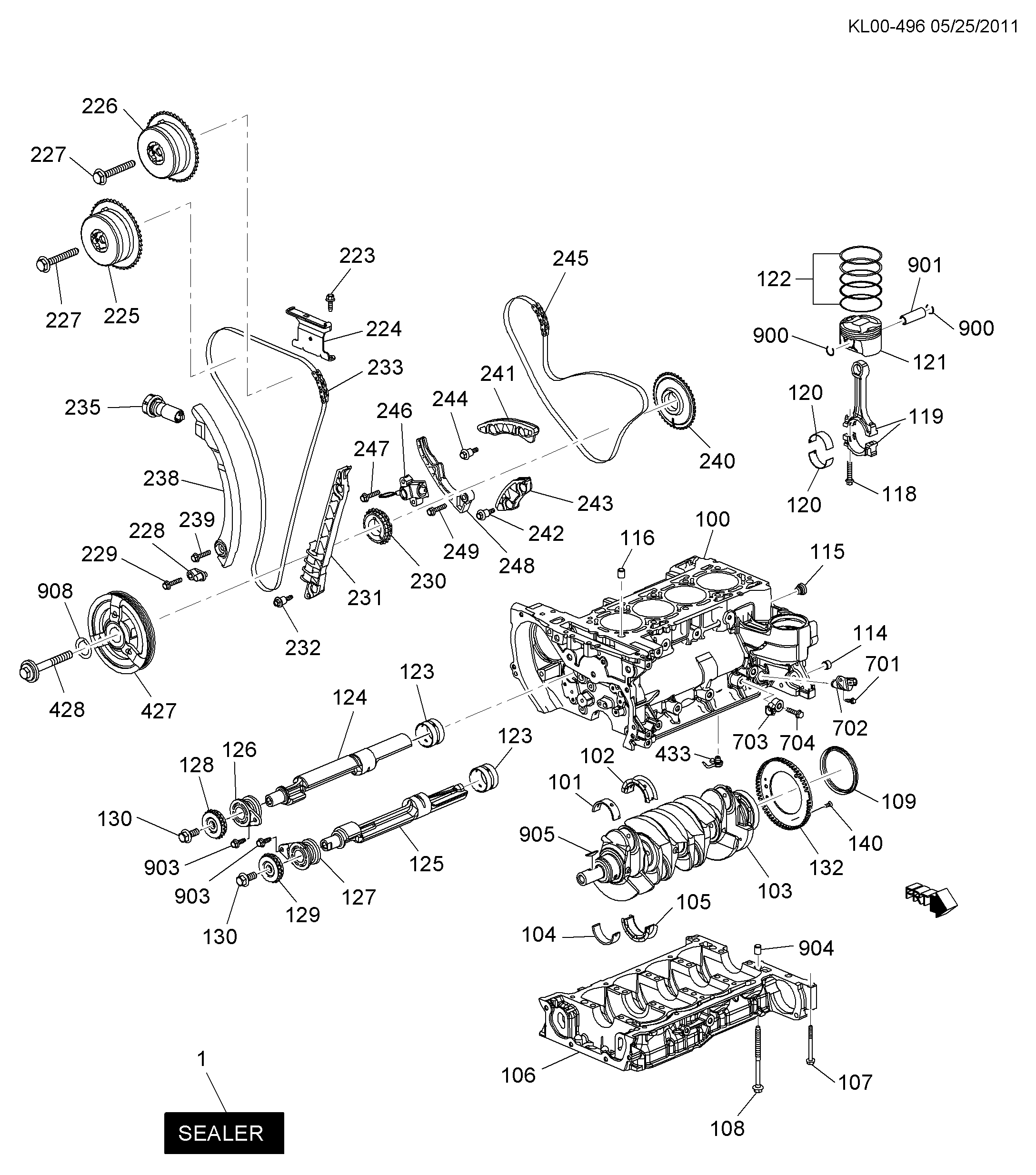 Vauxhall 12578515 - Sadales vārpstas piedziņas ķēdes komplekts autospares.lv