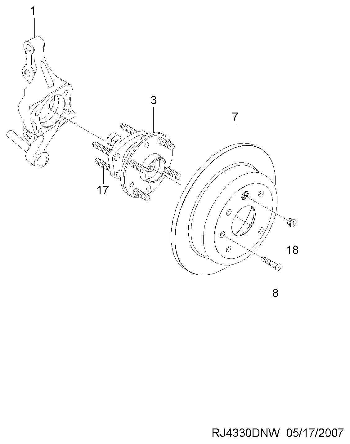 KIA 96639607 - Riteņa rumbas gultņa komplekts autospares.lv