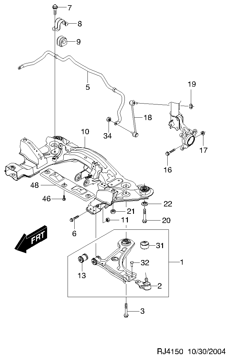 Chevrolet 96415063 - Neatkarīgās balstiekārtas svira, Riteņa piekare autospares.lv