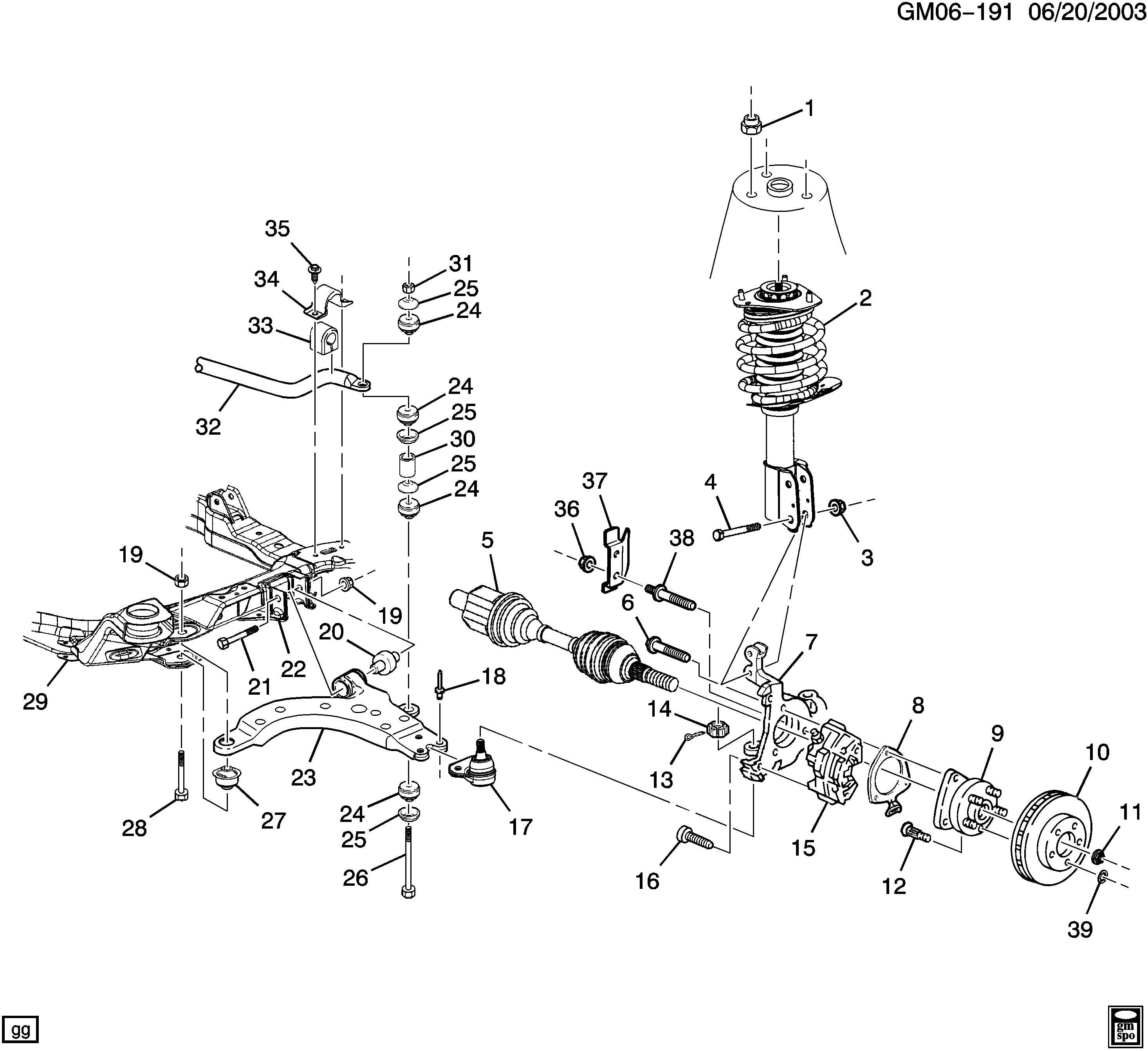 Opel 10260991 - Bush of Control / Trailing Arm www.autospares.lv