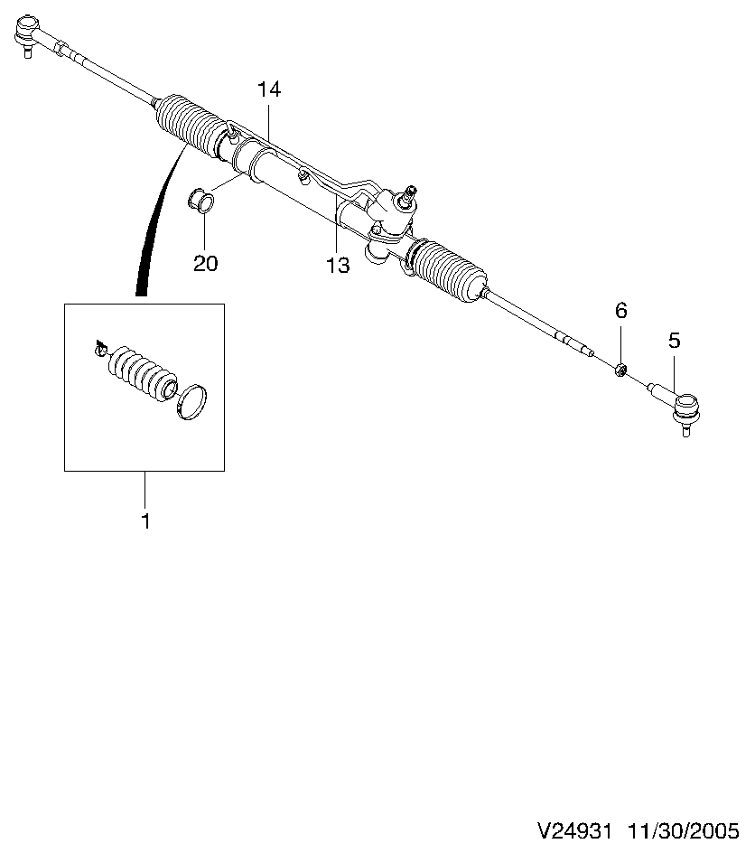 CHEVROLET (SGM) 93740710 - Tie Rod End www.autospares.lv