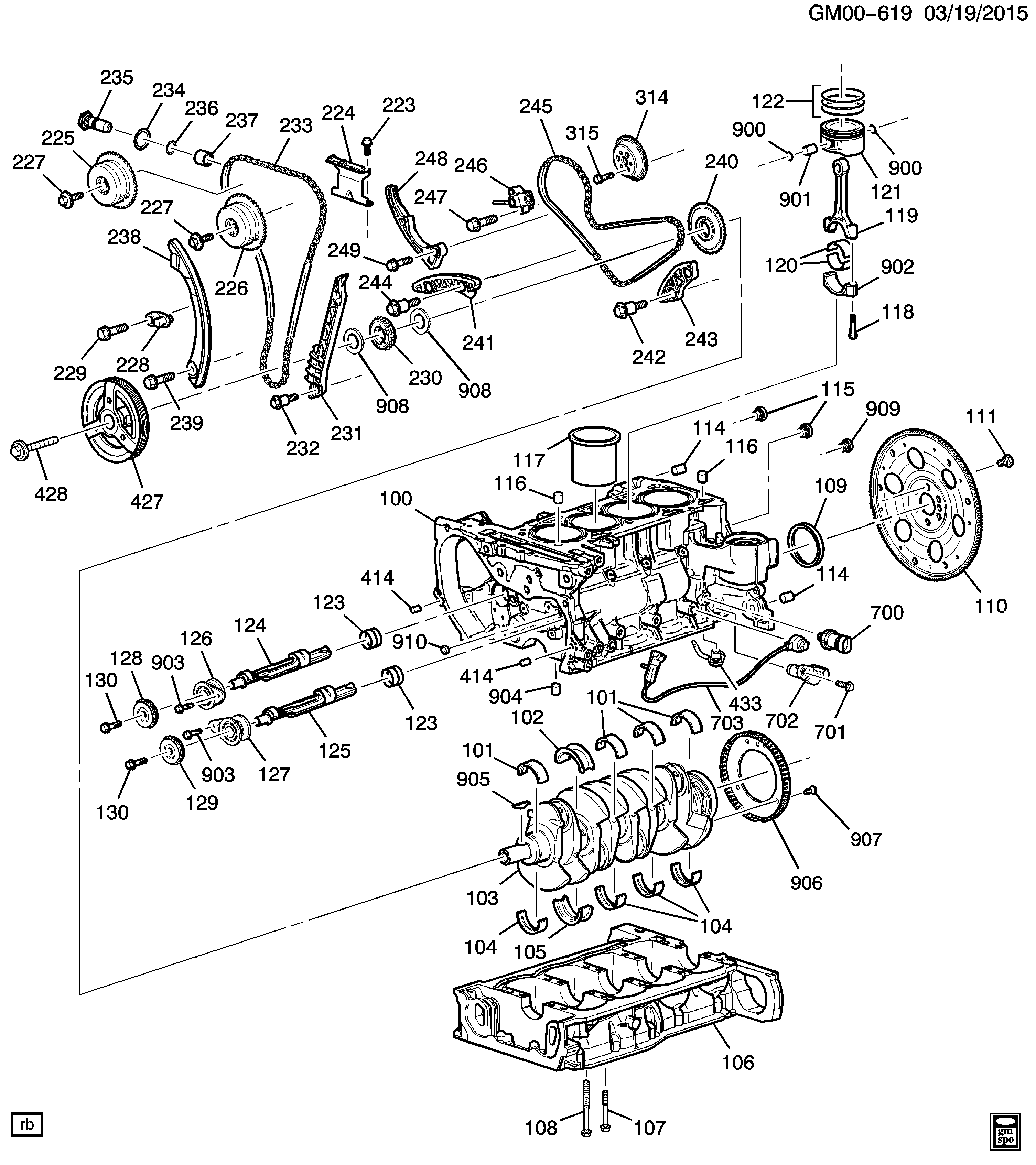 CHEVROLET (SGM) 13104978 - Mierinātājsliede, GSM piedziņas ķēde autospares.lv