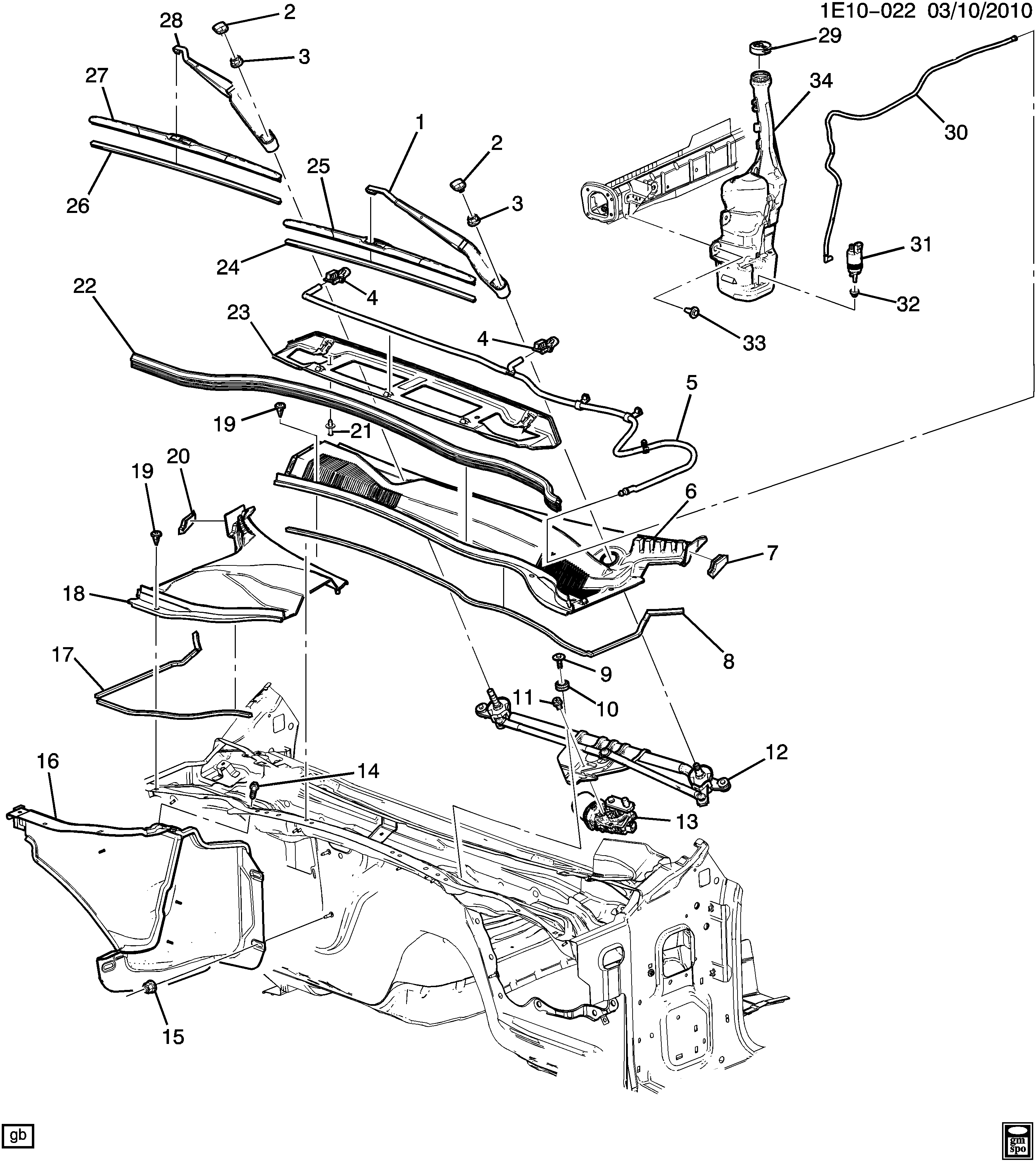 Chevrolet 92212325 - Щетка стеклоочистителя www.autospares.lv