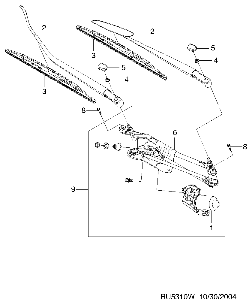 DAEWOO 96252775 - Stikla tīrītāja slotiņa autospares.lv