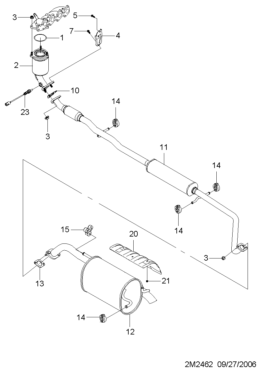 DAEWOO 96415640 - Лямбда-зонд, датчик кислорода www.autospares.lv