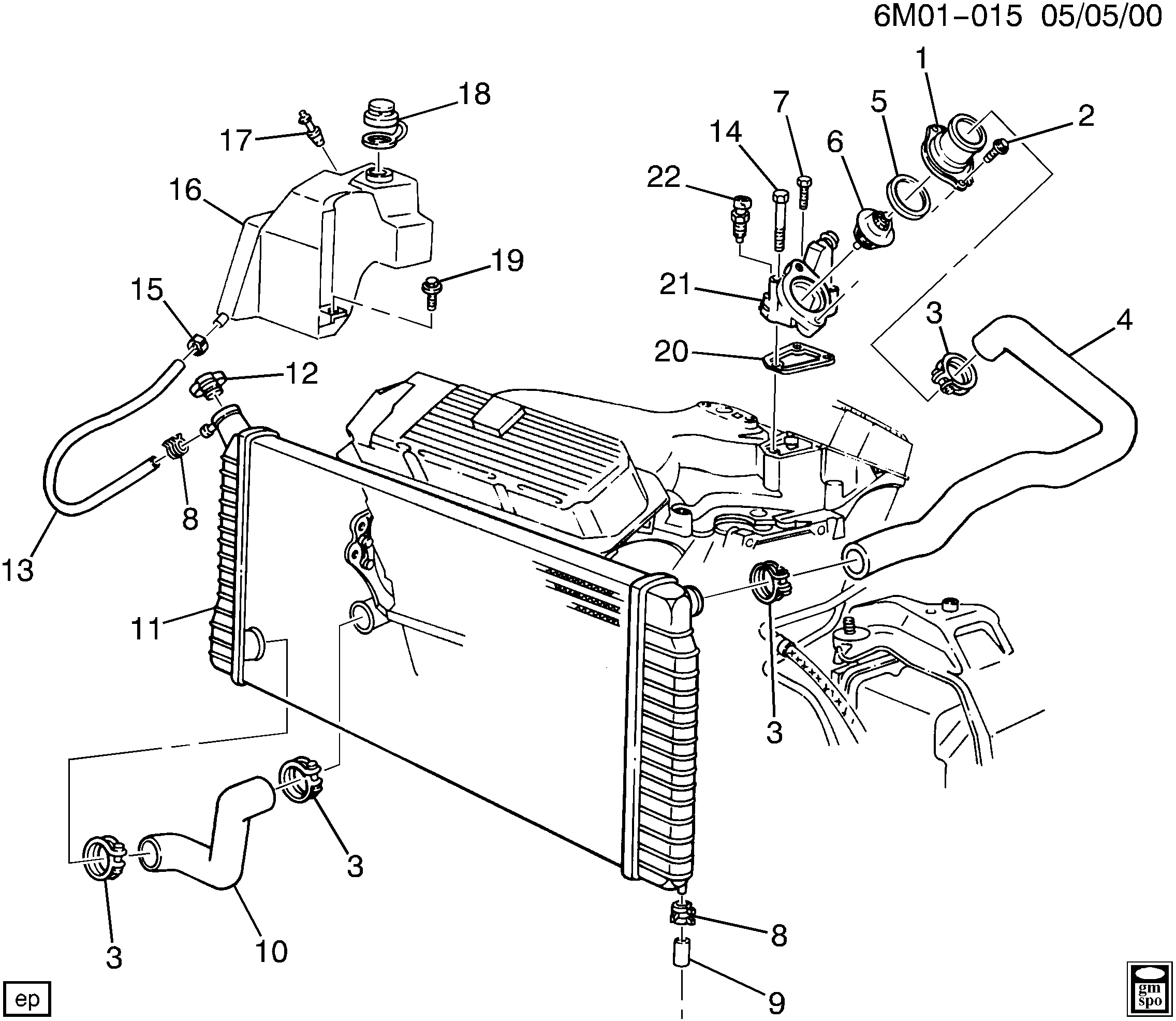 Cadillac 03539588 - Termostats, Dzesēšanas šķidrums autospares.lv