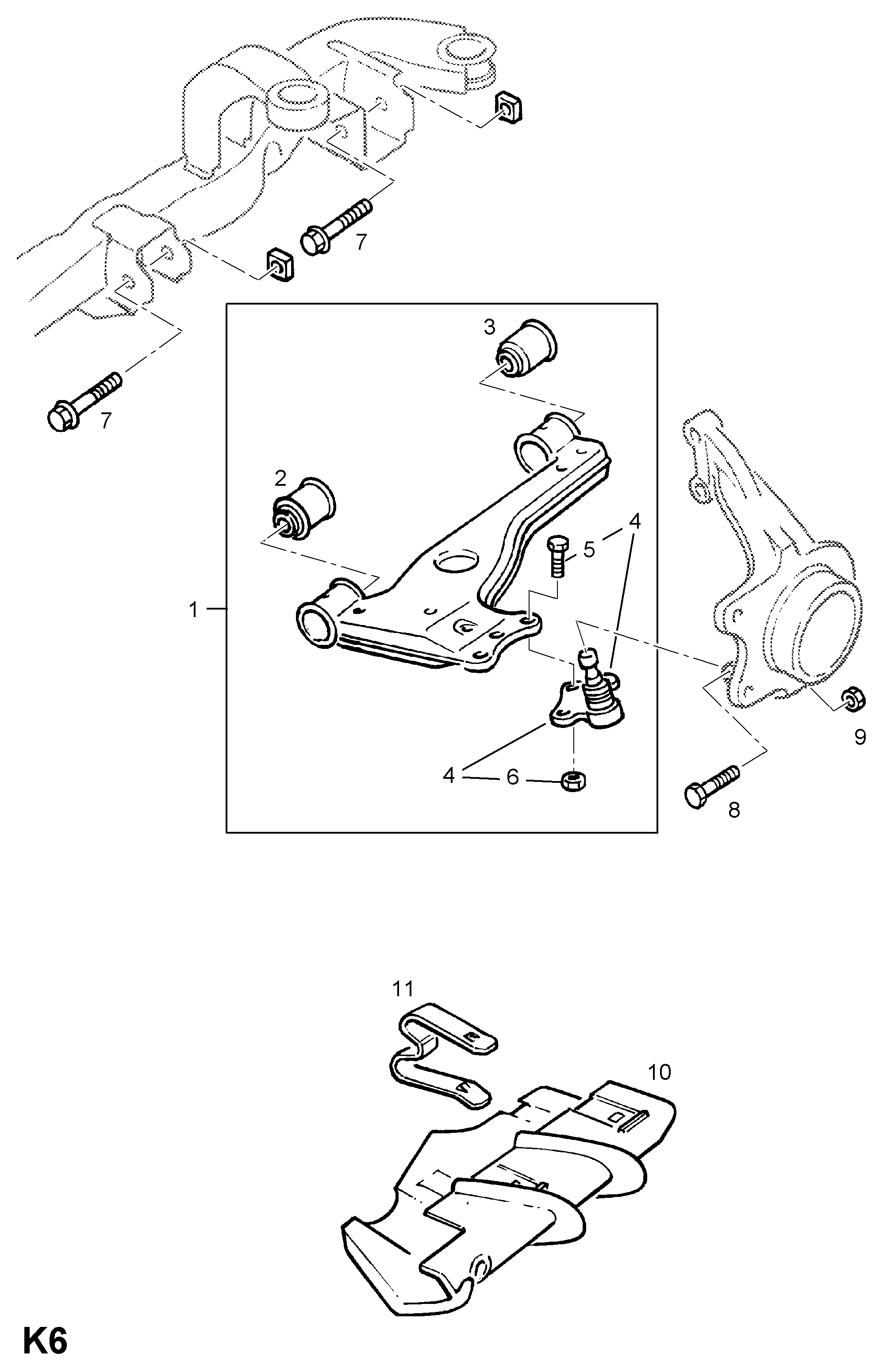 Opel 3 52 357 - Piekare, Šķērssvira autospares.lv