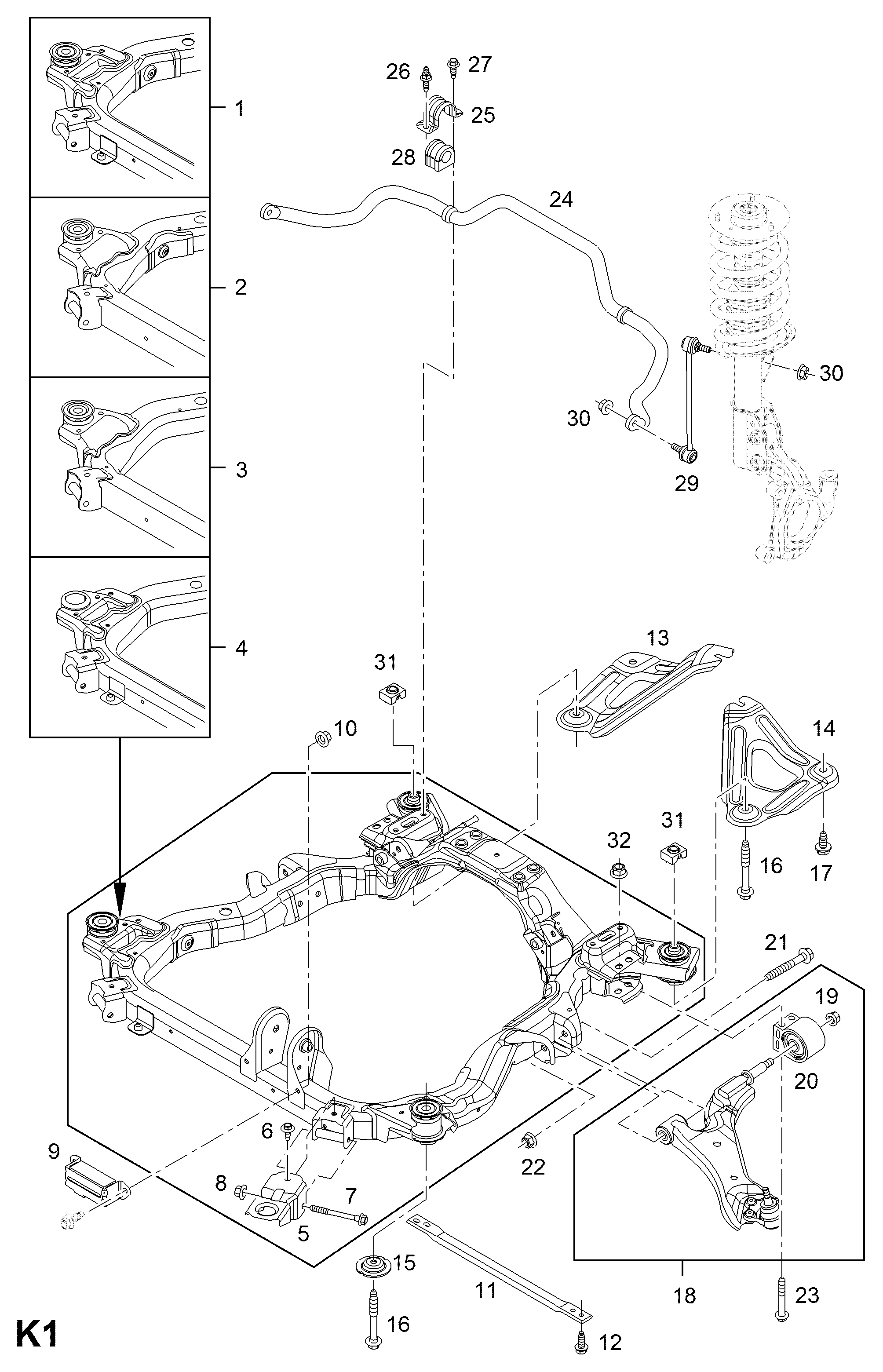 Opel 4812870* - Neatkarīgās balstiekārtas svira, Riteņa piekare autospares.lv