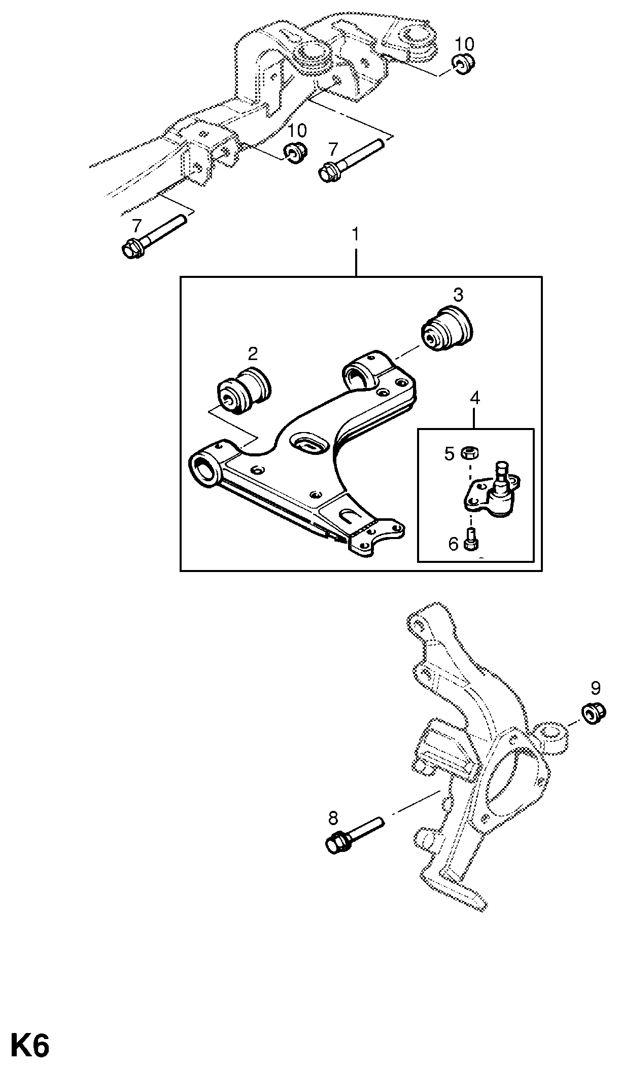 Opel 3 52 365 - Bush of Control / Trailing Arm www.autospares.lv