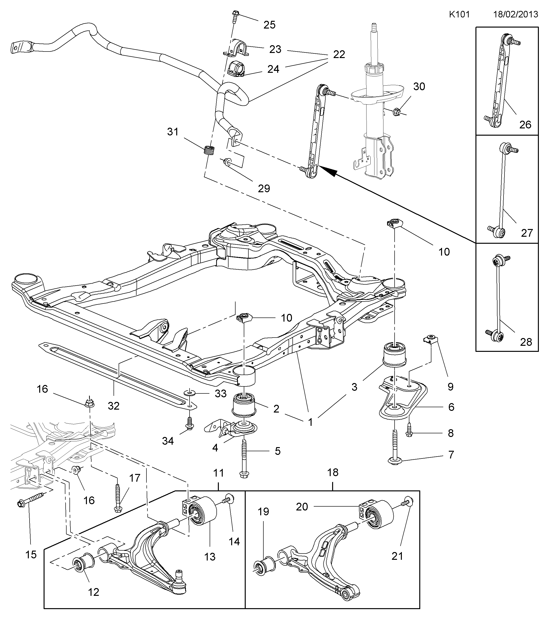 Opel 3 52 491 - Piekare, Šķērssvira autospares.lv