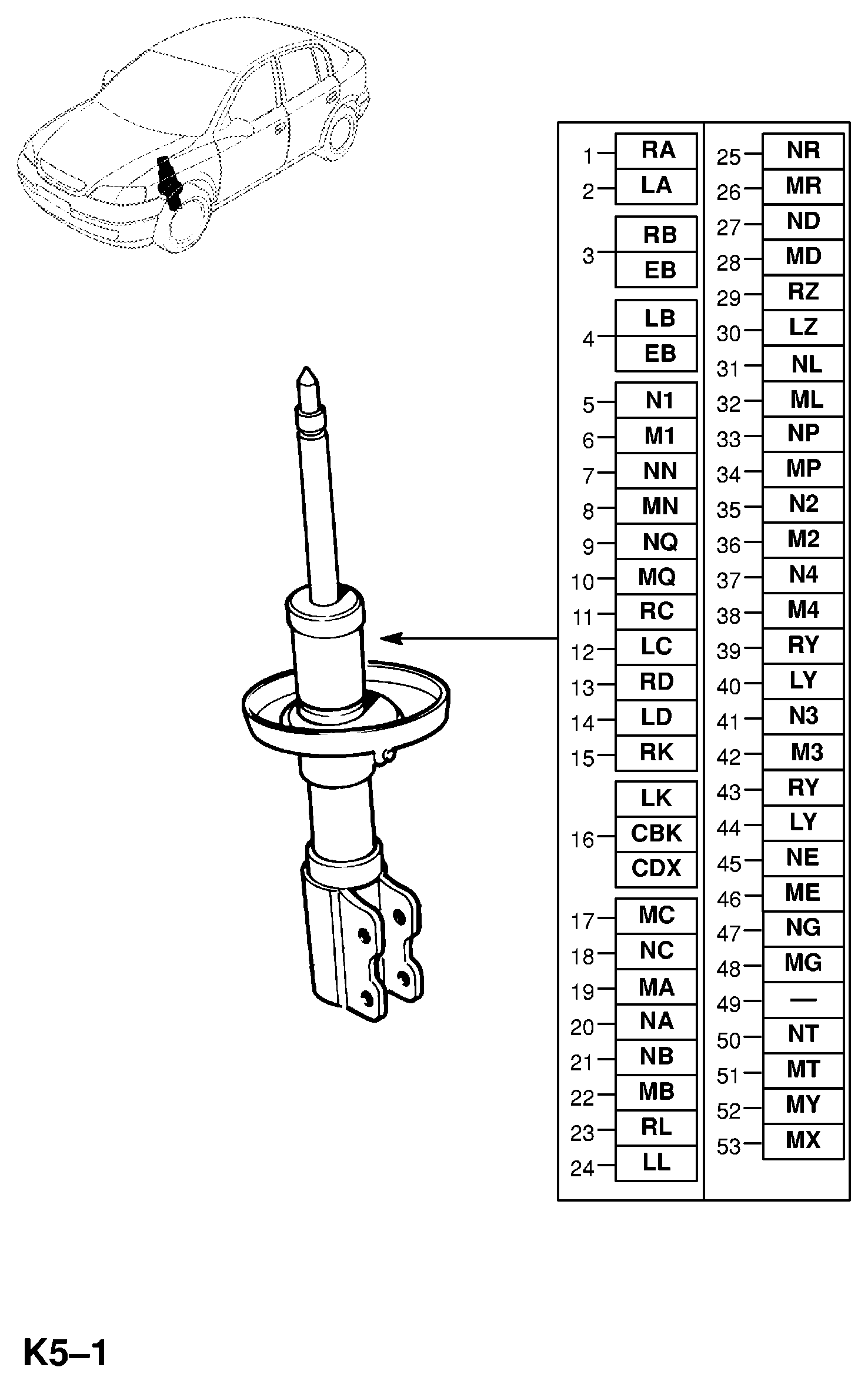 Opel 344 052 - Shock Absorber www.autospares.lv