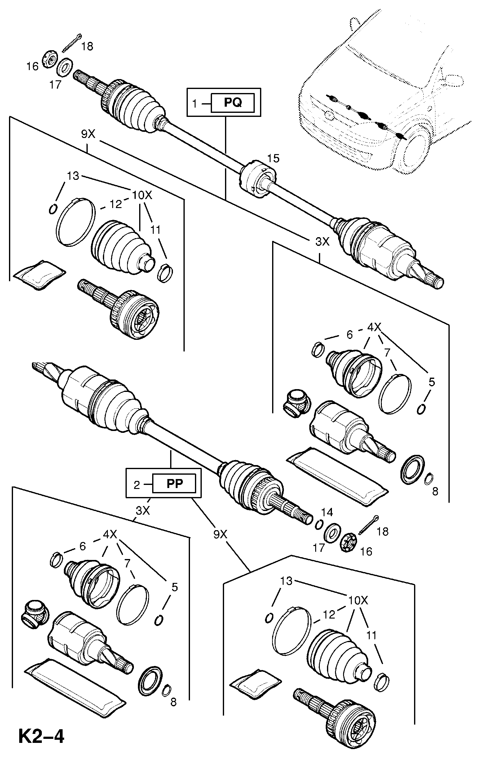 Opel 1603012 - Putekļusargs, Piedziņas vārpsta autospares.lv