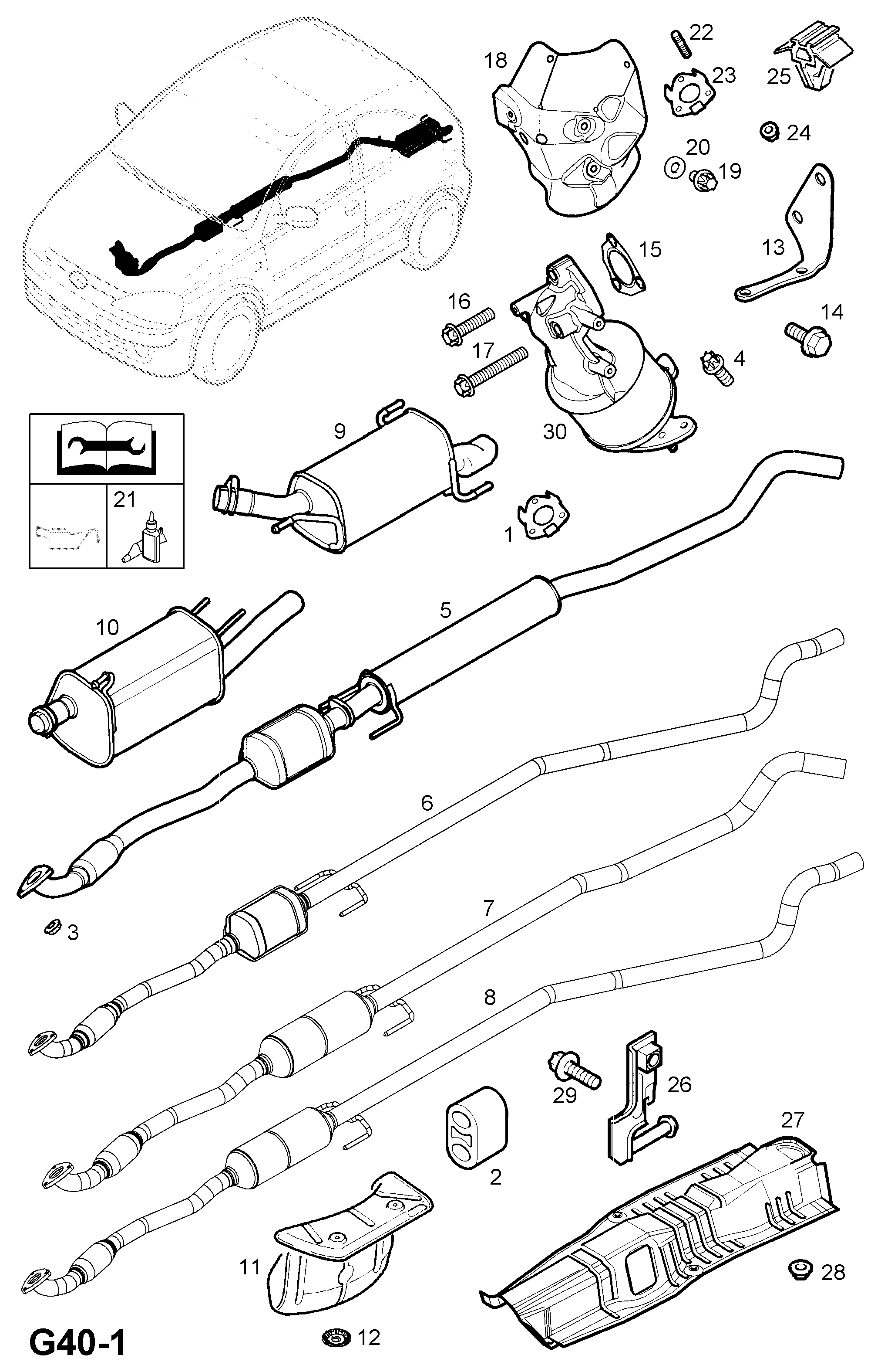 Opel 855192 - Katalizators autospares.lv