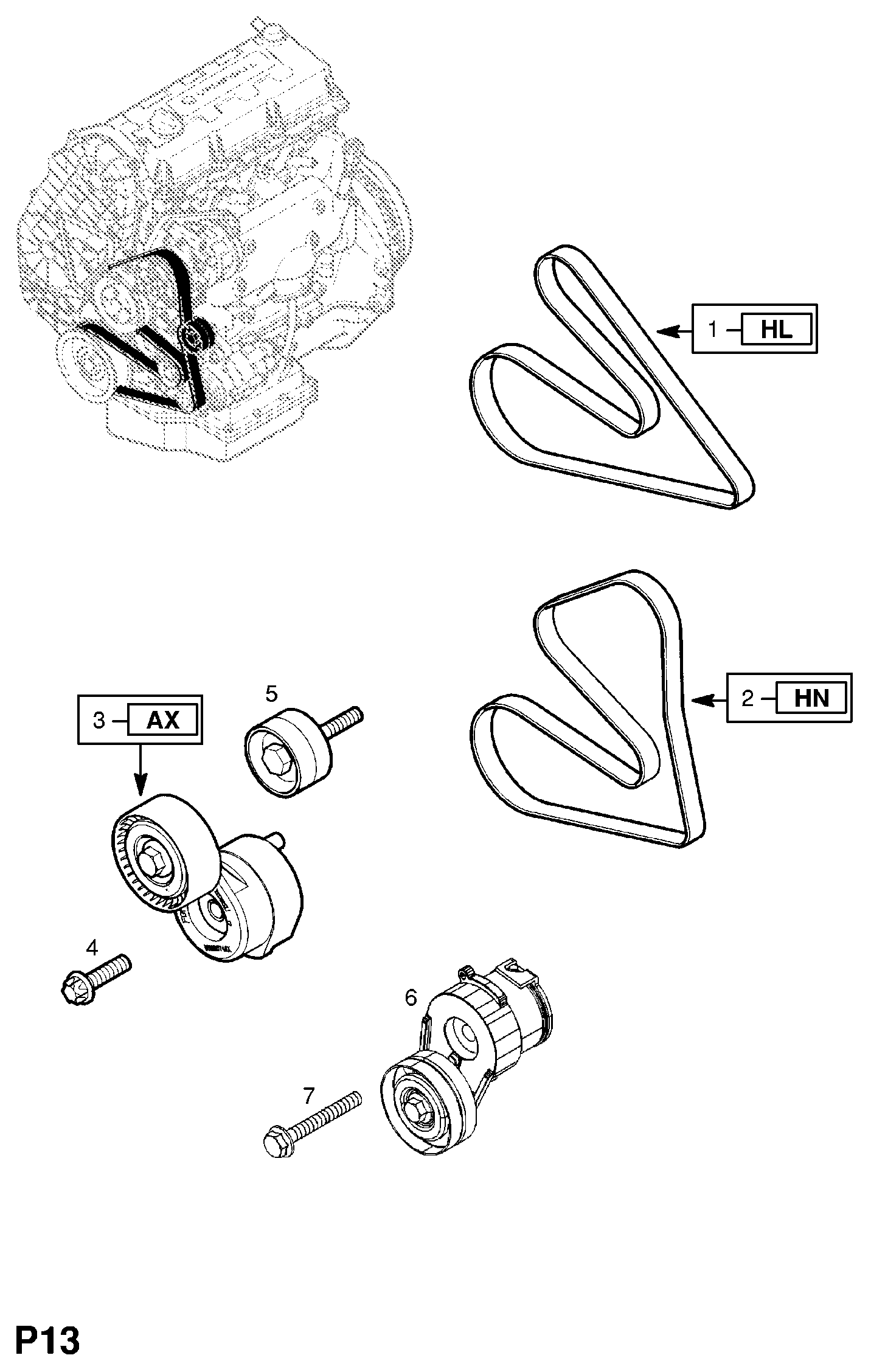 Suzuki 6340554 - Siksnas spriegotājs, Ķīļsiksna autospares.lv