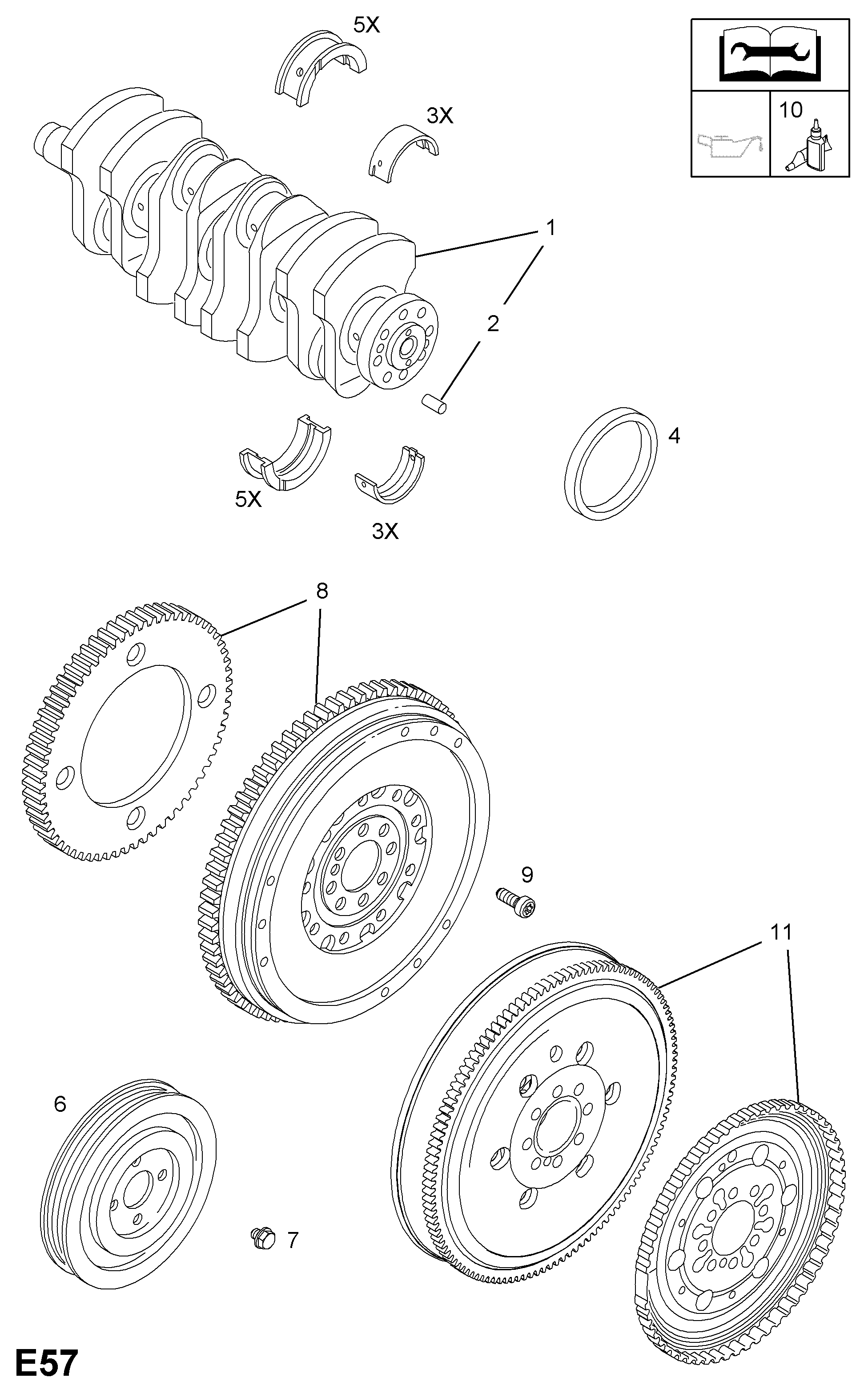 Opel 6 16 037 - Sajūga komplekts autospares.lv