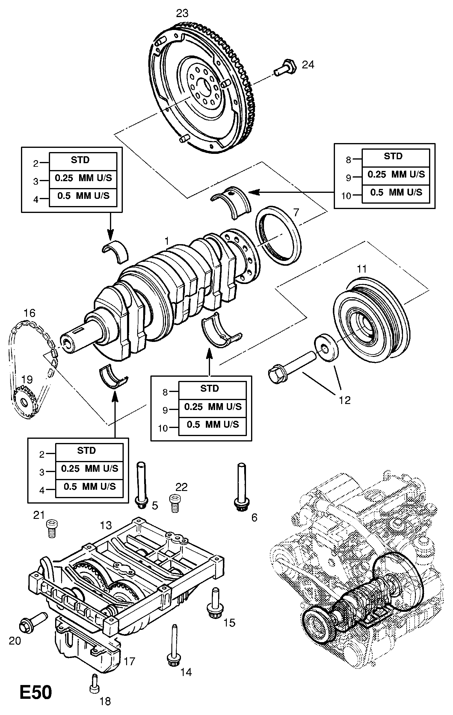 Opel 6 15 010 - Sadales vārpstas piedziņas ķēde autospares.lv