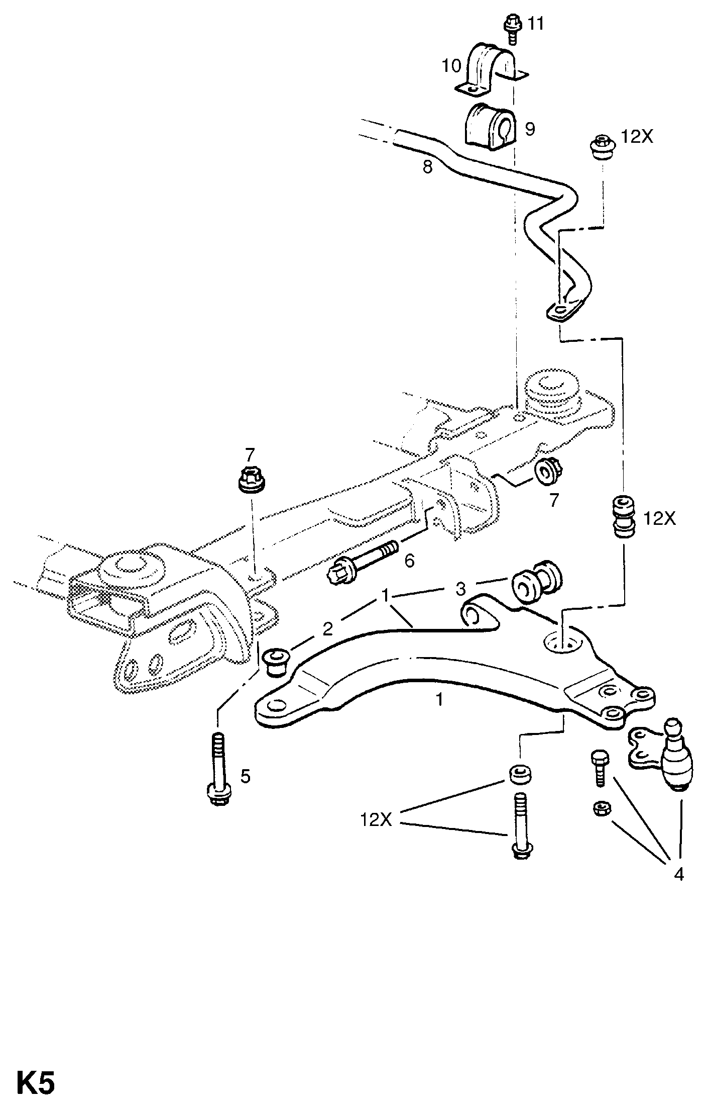 Opel 352362 - Bush of Control / Trailing Arm www.autospares.lv