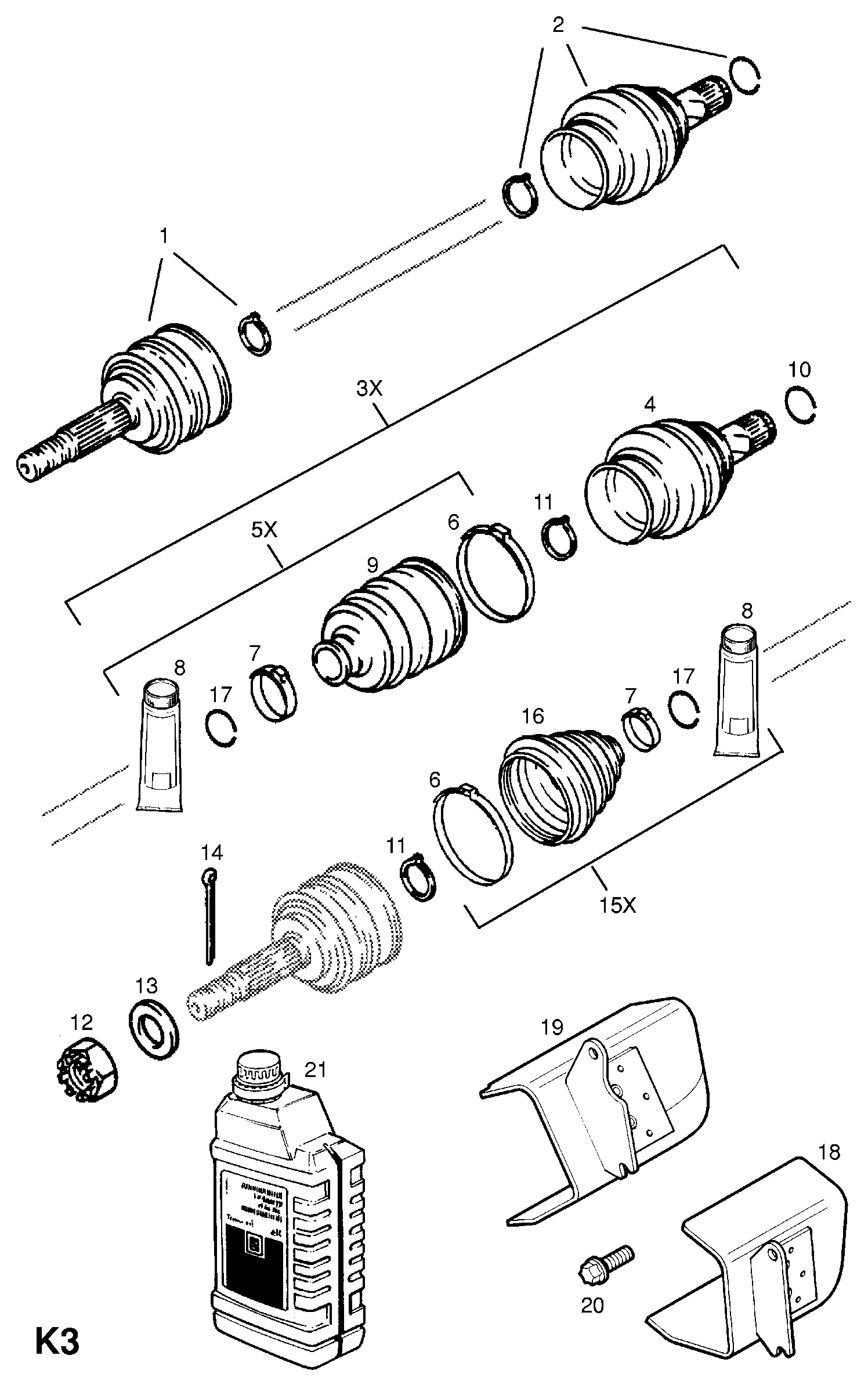 Opel 374212 - Пыльник, приводной вал www.autospares.lv