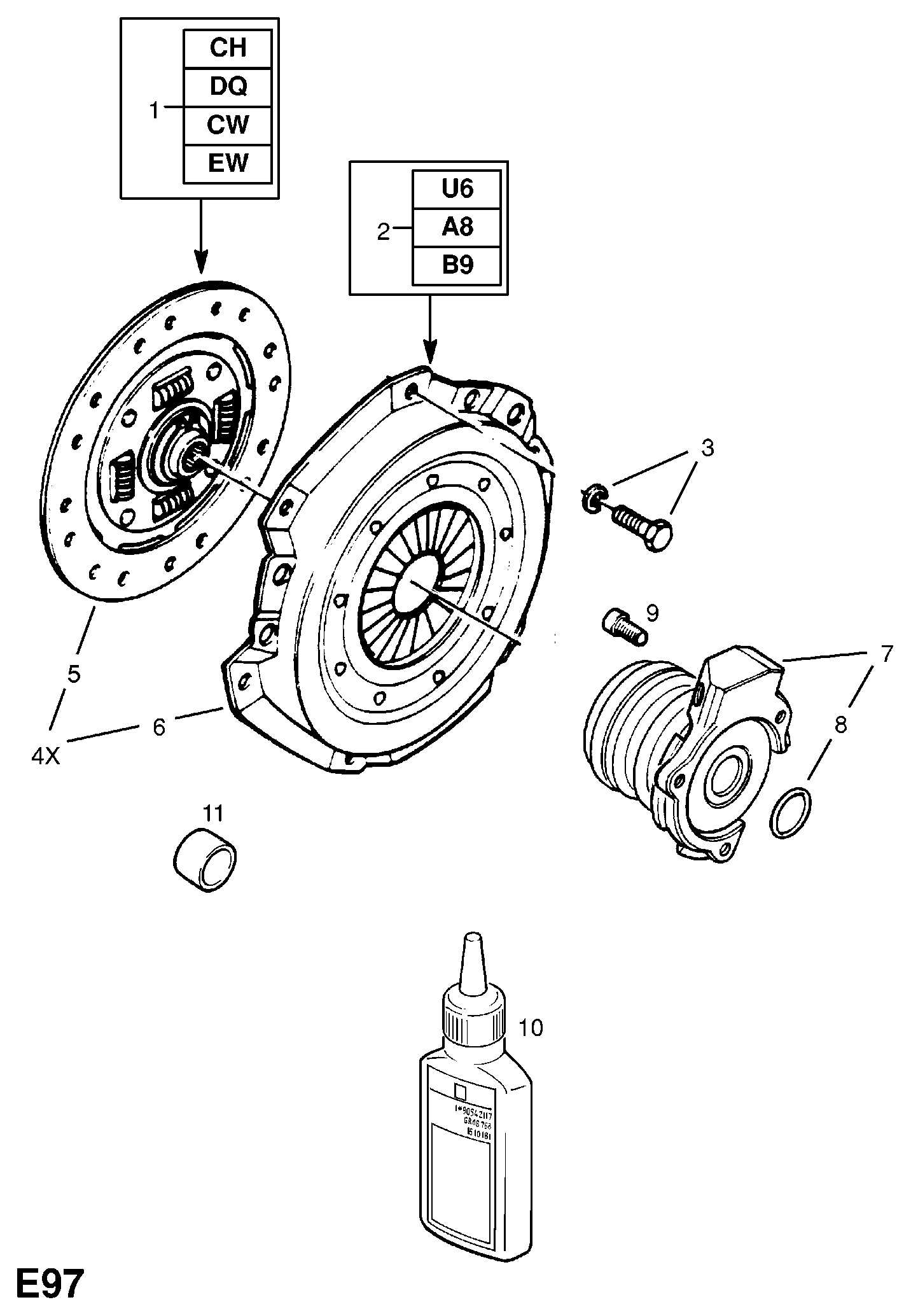 Opel 6 64 312 - Диск сцепления, фрикцион www.autospares.lv