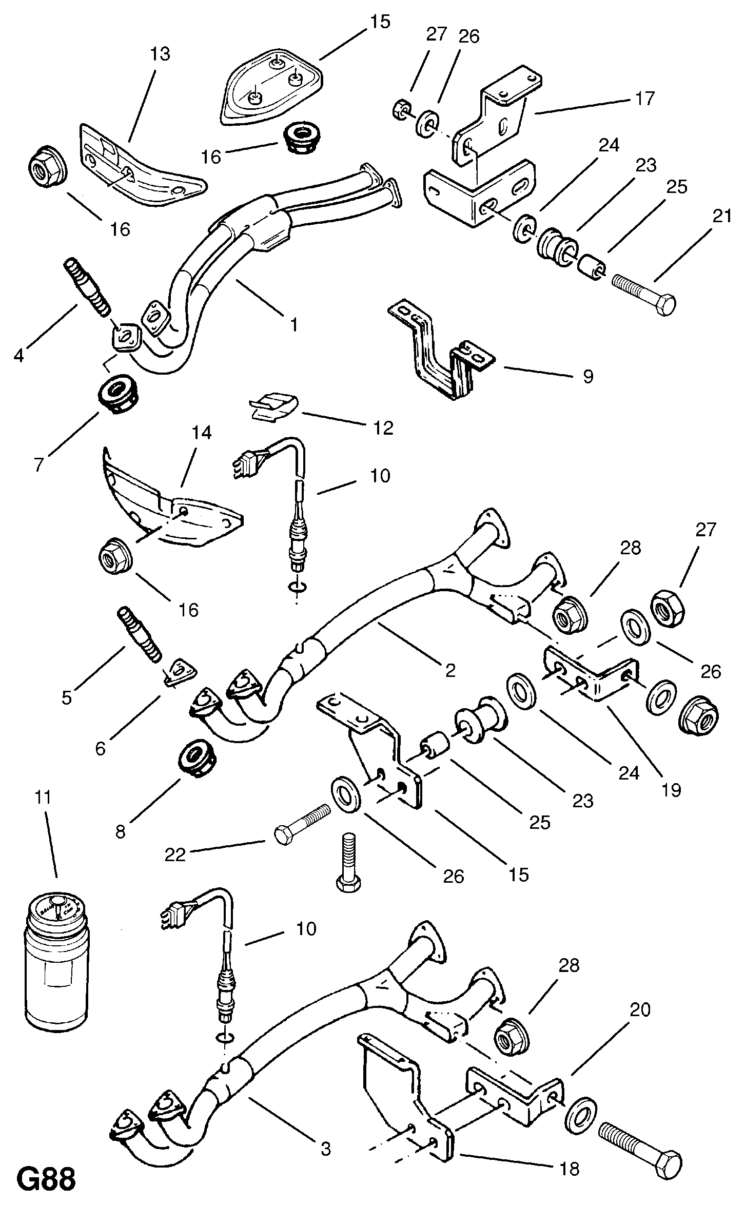 Vauxhall 855300 - Lambda Sensor www.autospares.lv