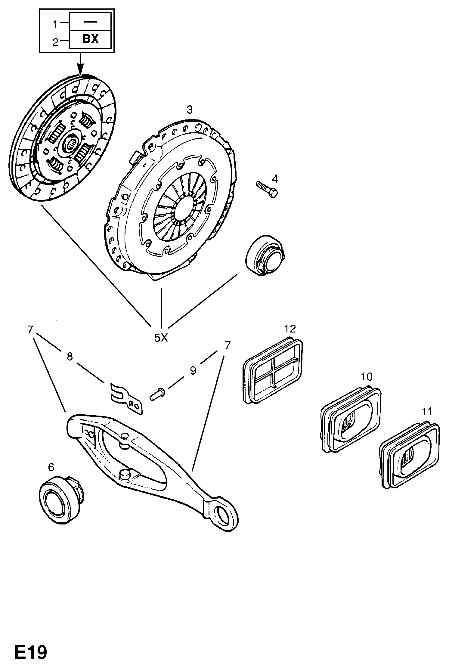 Opel 6 66 112 - Sajūga piespiedējdisks autospares.lv