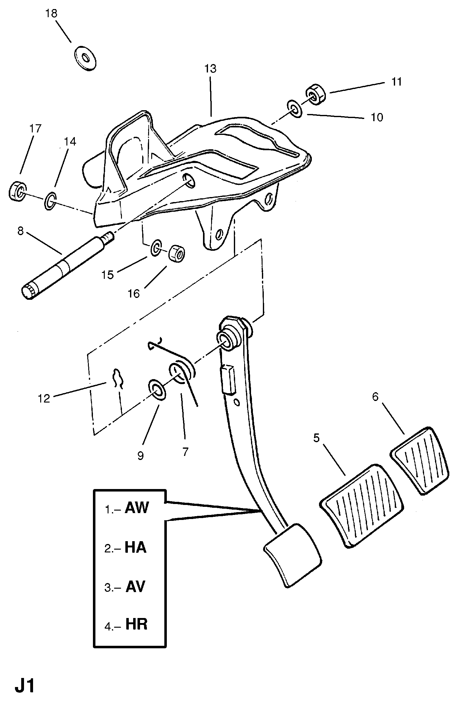 ALLINQUANT 560189 - SPRING, RETURN, BRAKE PEDAL, LHD www.autospares.lv