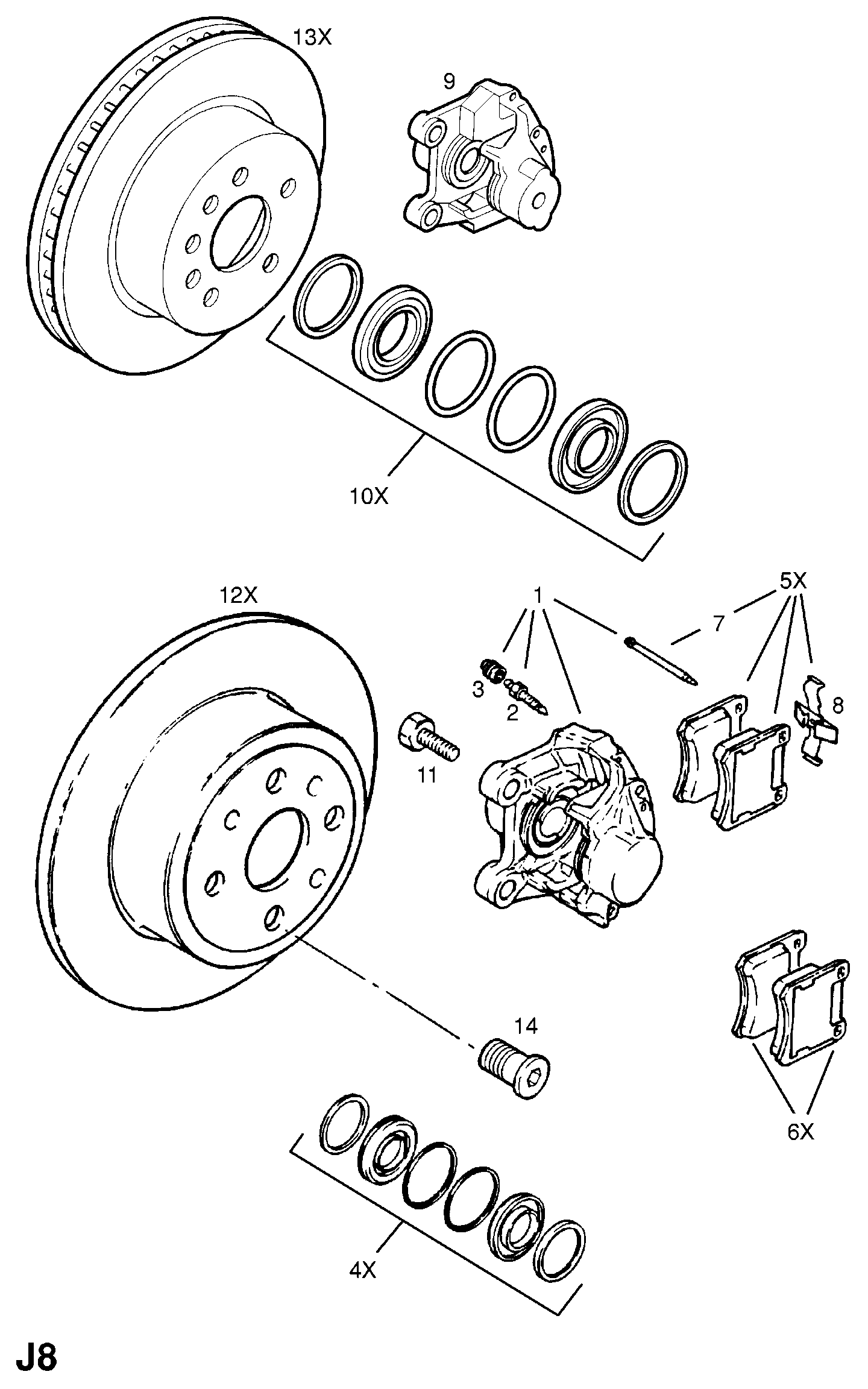 Opel 1605006 - Тормозные колодки, дисковые, комплект www.autospares.lv