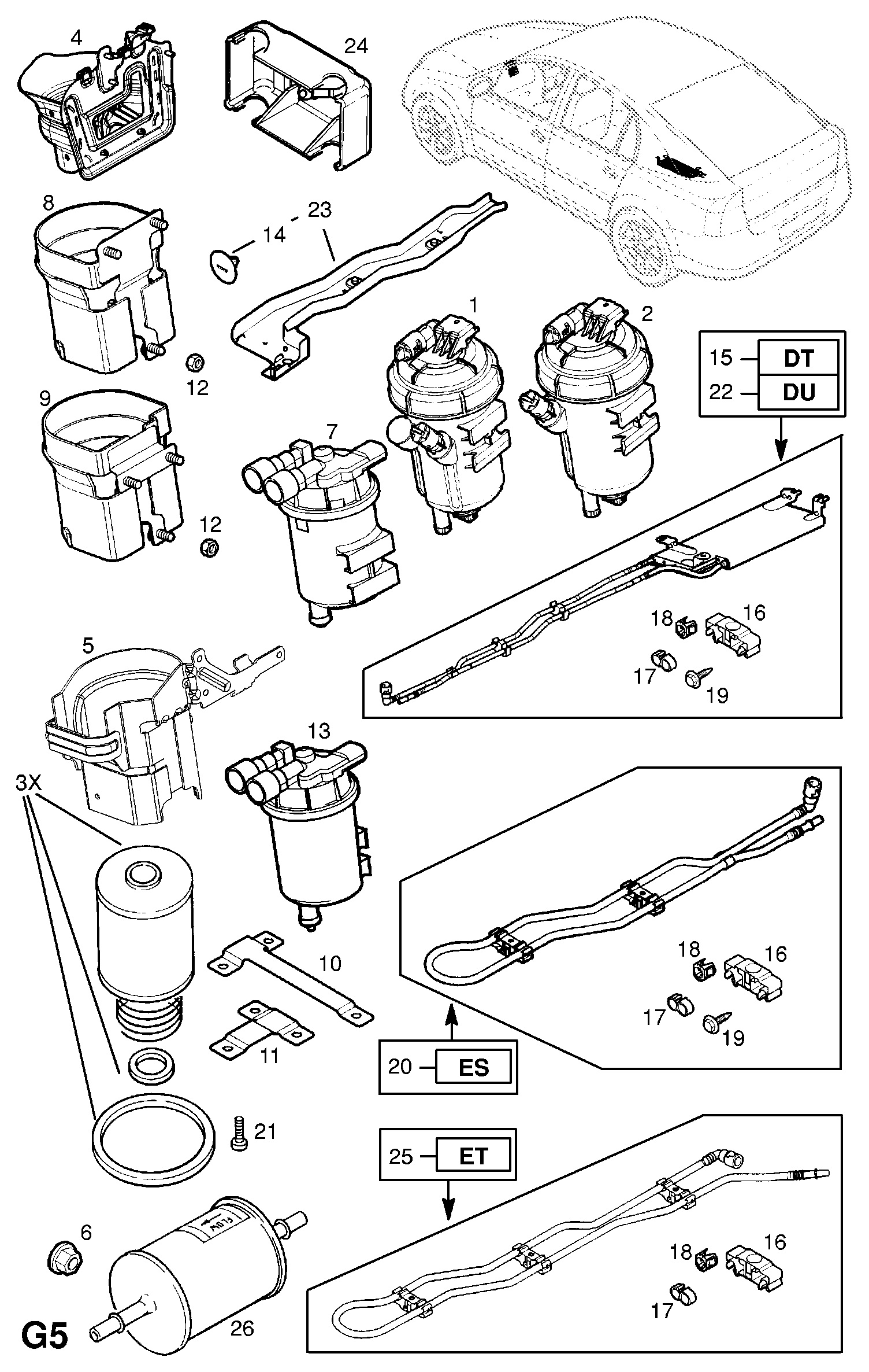 Opel 813037 - Топливный фильтр www.autospares.lv