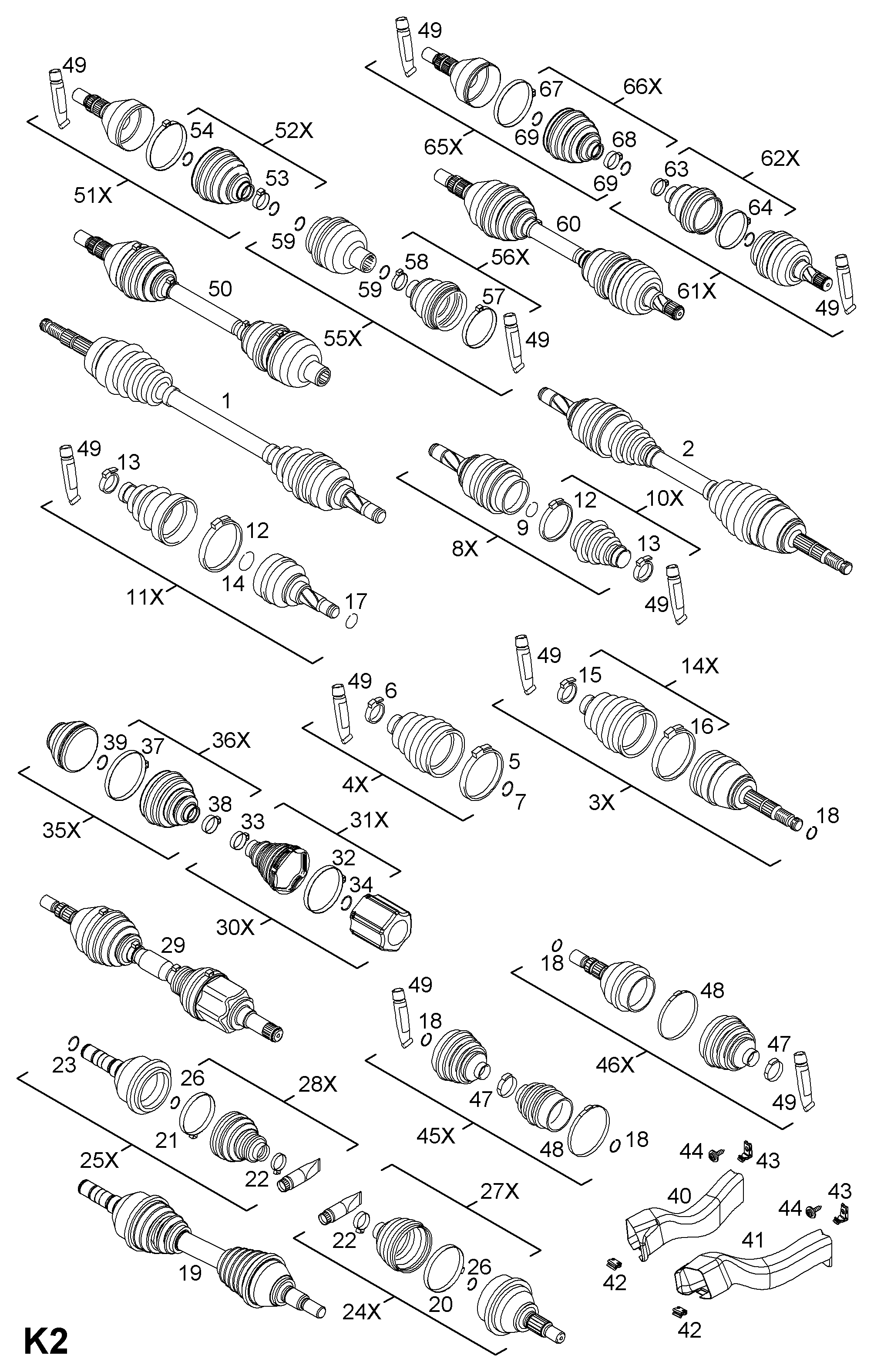 Vauxhall 1603232 - Пыльник, приводной вал www.autospares.lv