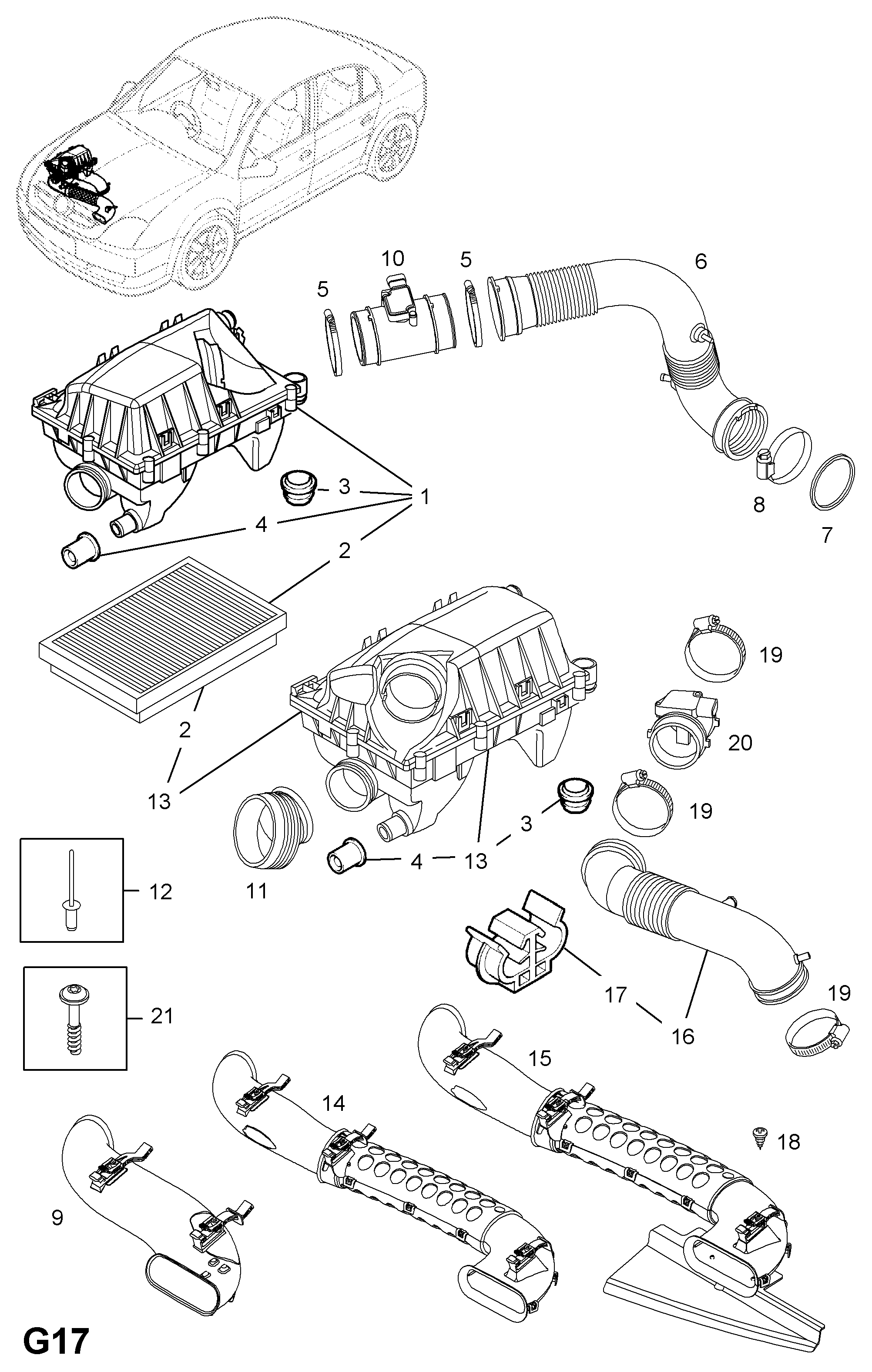 DAEWOO 835036 - Gaisa filtrs autospares.lv