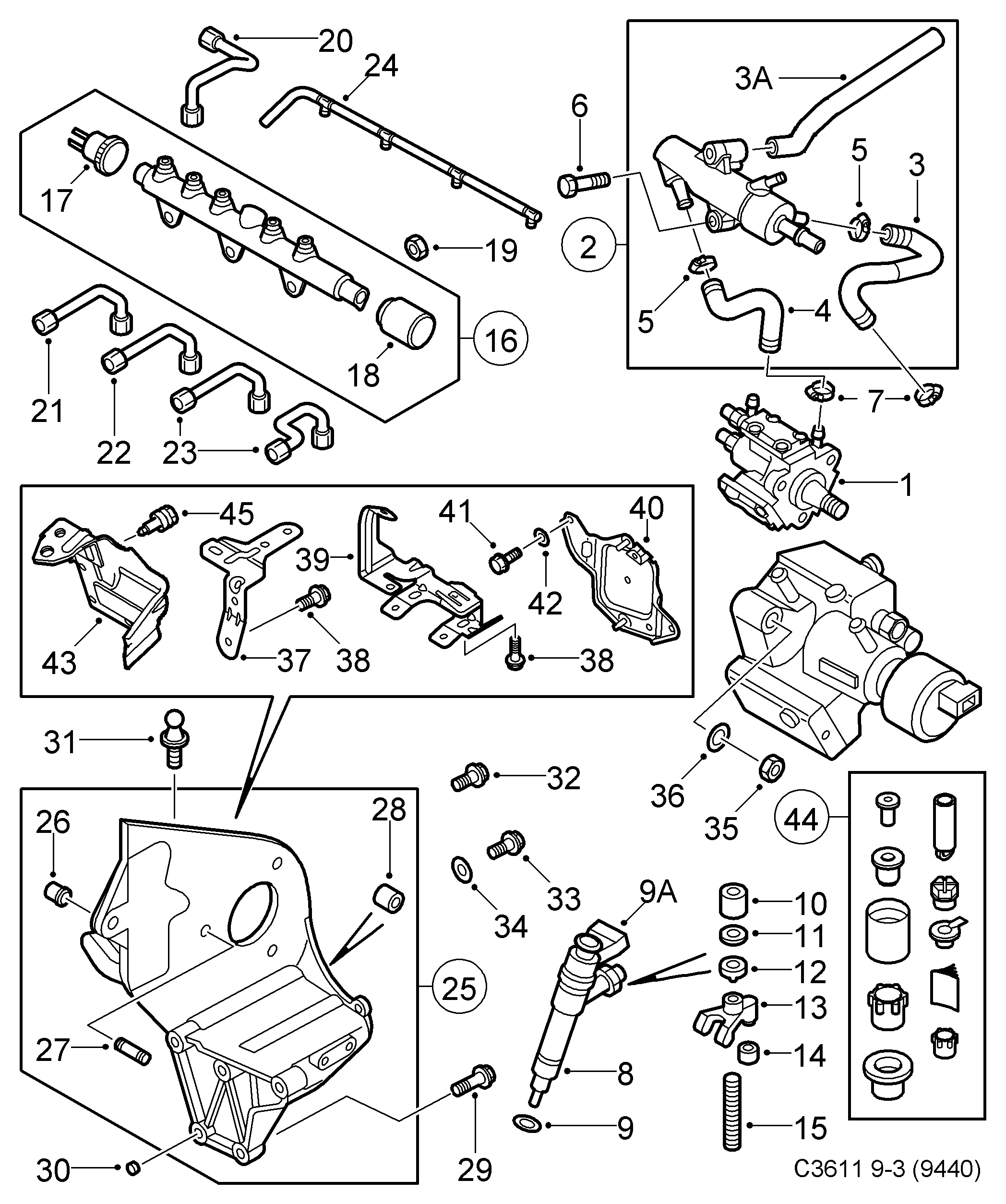 GMC 93177365 - Devējs, Degvielas padeves spiediens autospares.lv