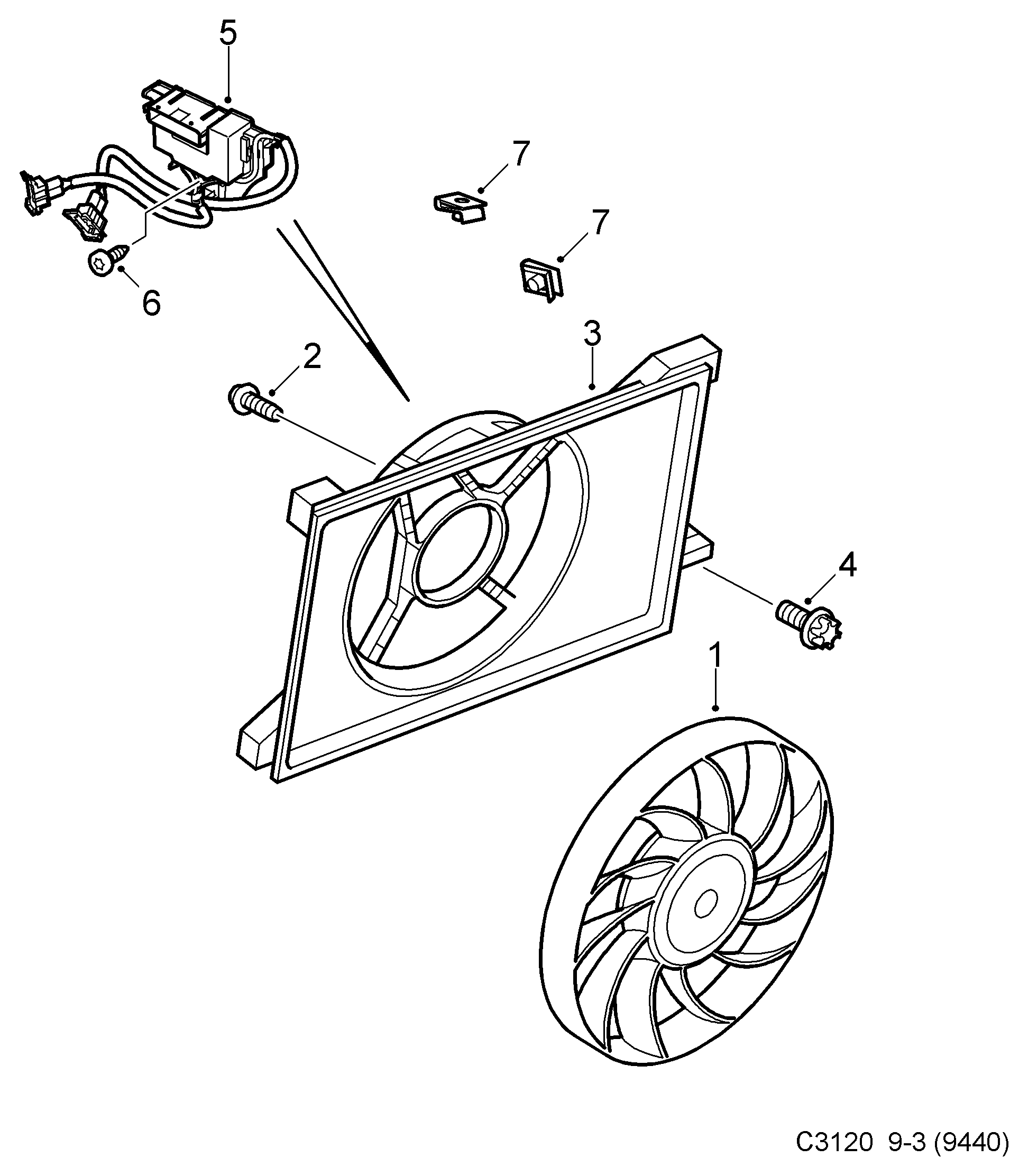 Opel 24418356 - Vadības bloks, Elektroventilators (Motora dzesēšana) www.autospares.lv