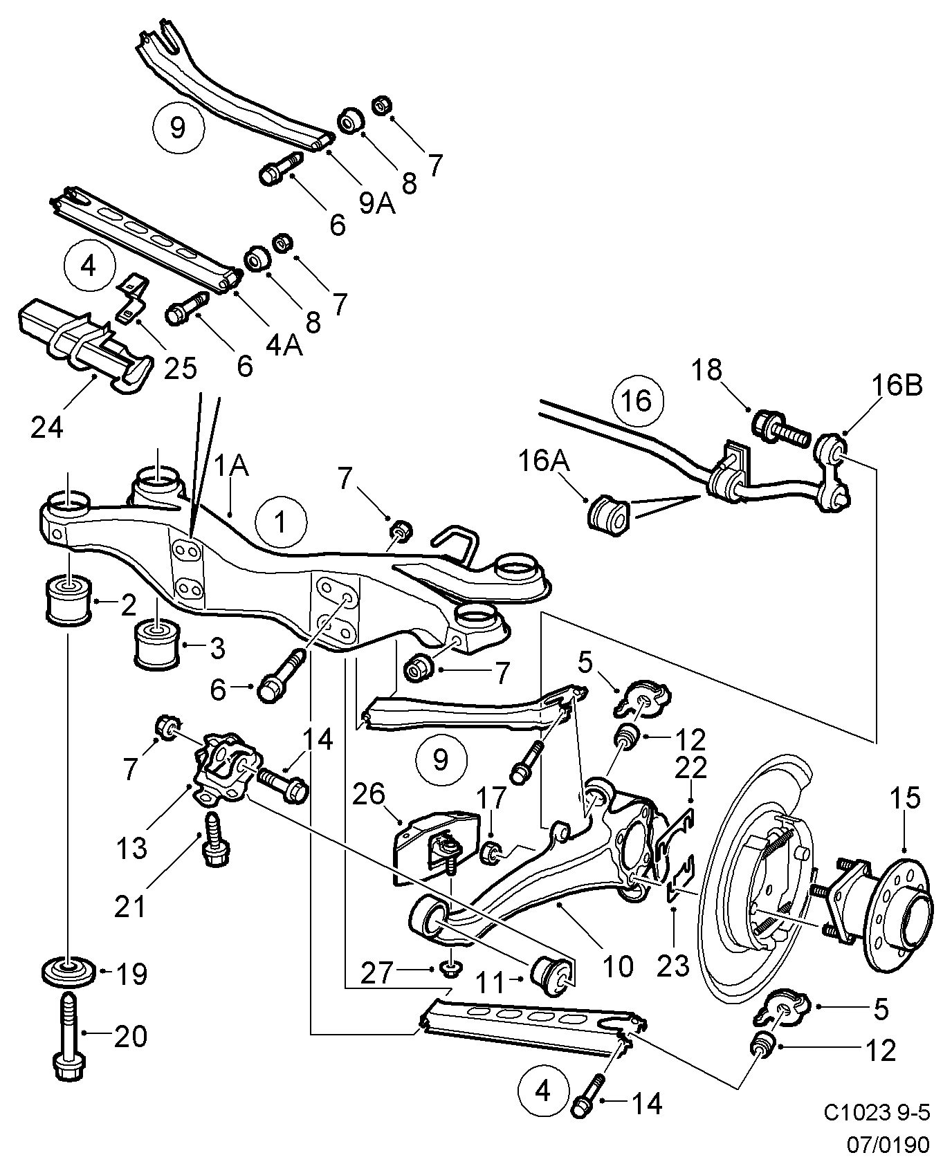 SAAB 4565859 - Тяга / стойка, стабилизатор www.autospares.lv