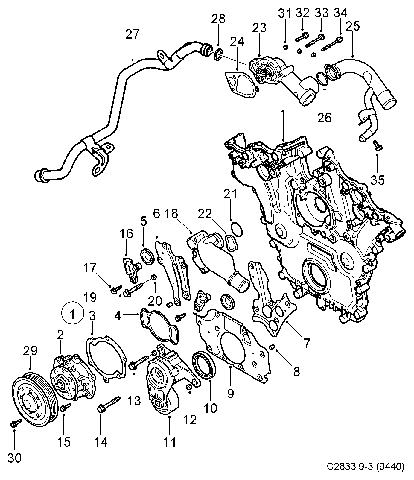 SAAB 12588982 - Ūdenssūknis autospares.lv